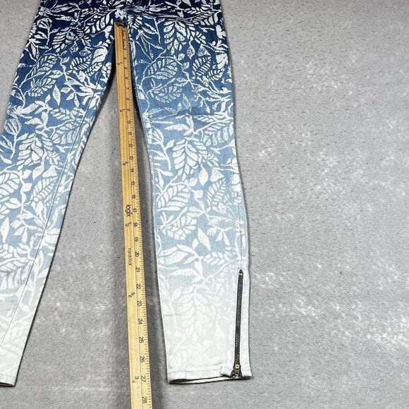 Mother Jeans Womens Size 25 Looker Ankle Zip Magical Flowers in Forest of Dreams - Picture 7 of 15